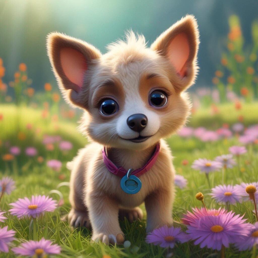 ai generated, dog, meadow-8973080.jpg